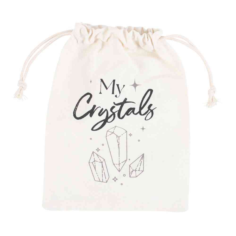 Something Different - Cotton Crystal Beutel mit Kordelzug - Creme